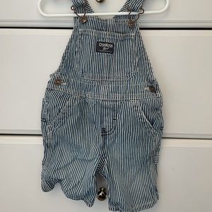 Oshkosh striped overalls